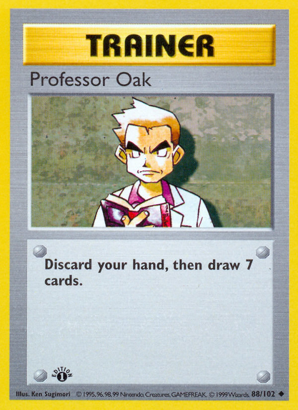 Professor Oak Uncommon (88/102) Base (Dutch) First Edition Shadowless