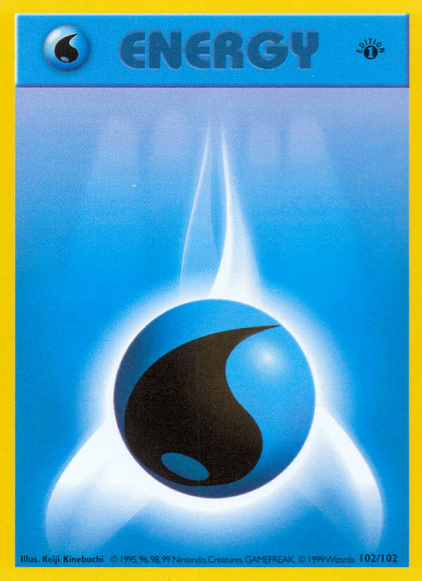 Water Energy (102/102) Base (Dutch) First Edition Shadowless