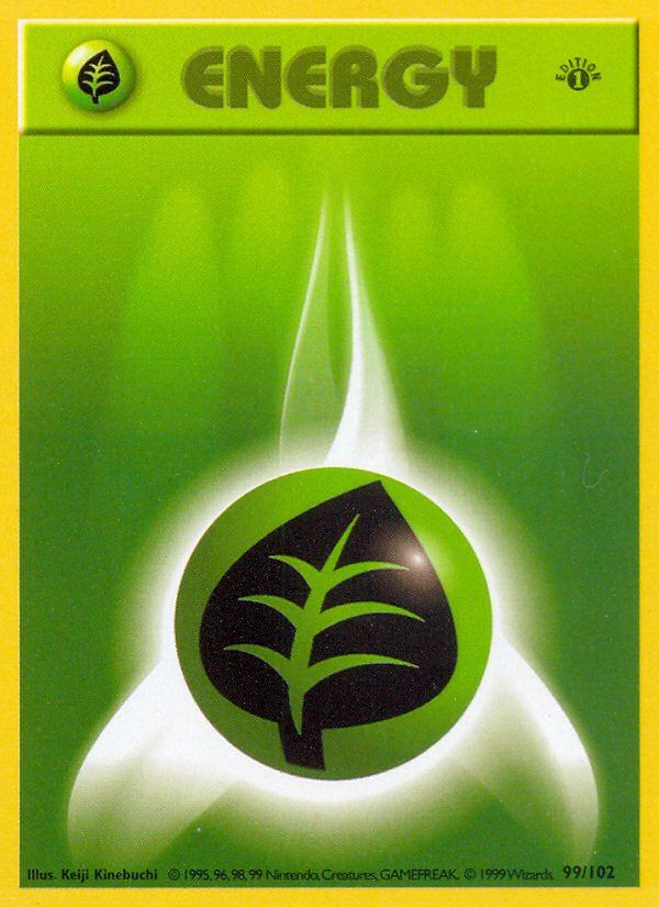 Grass Energy (99/102) Base (Dutch) First Edition Shadowless