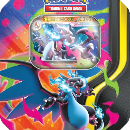 Pokemon Mega Charizard X Ex Tin