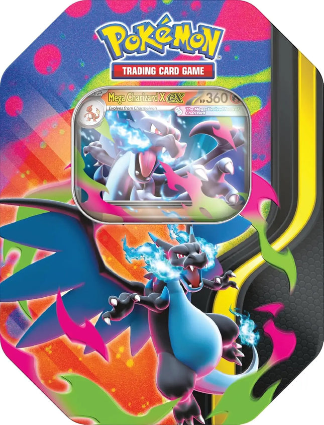 Pokemon Mega Charizard X Ex Tin