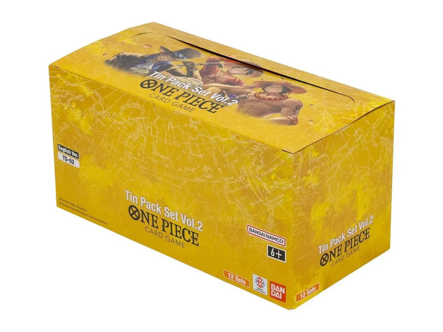 (TS02) One Piece Tin Pack Vol. 2 Sealed Display