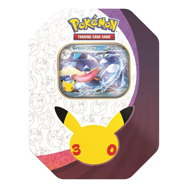 Pokemon 30th Anniversary Celebration Tin Greninja Ex
