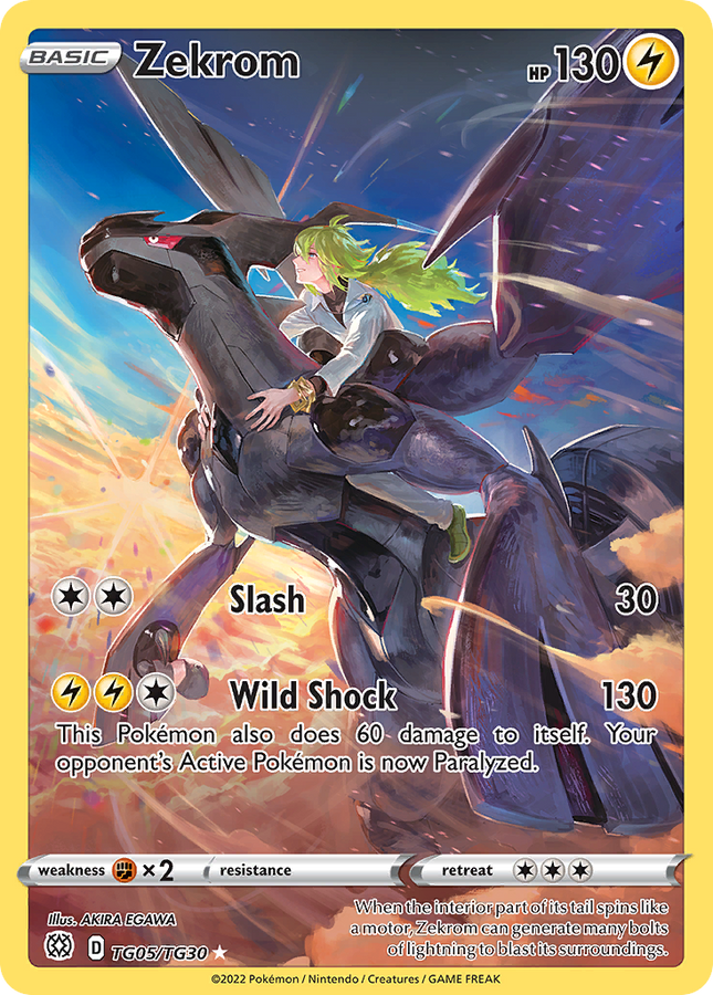Zekrom Trainer Gallery Rare Holo (TG05/TG30) Brilliant Stars Trainer Gallery