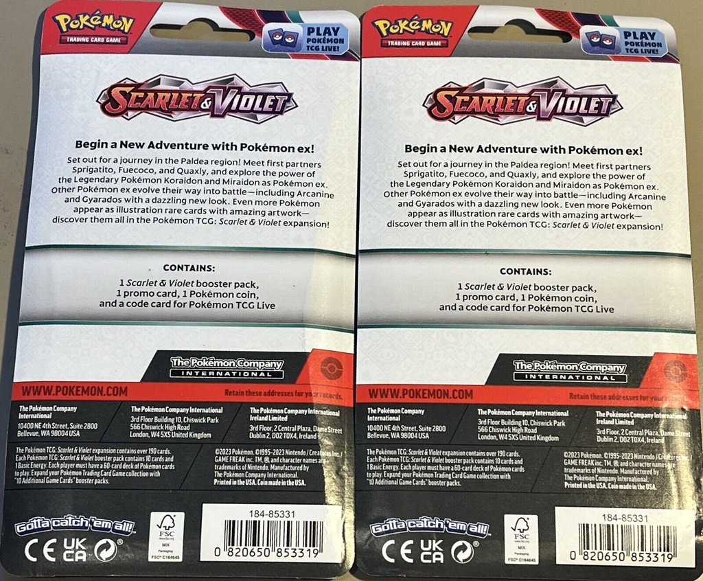 Pokemon TCG: Scarlet & Violet Checklane Blister Pack