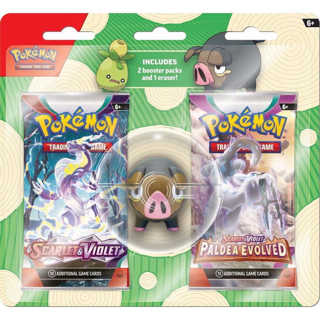 Pokemon Back to School Eraser Blister