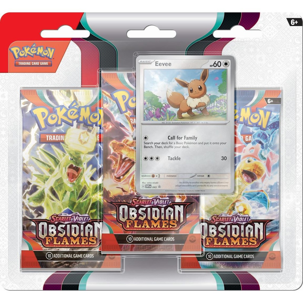 Pokémon TCG: SV03 Obsidian Flames 3- pack Booster 