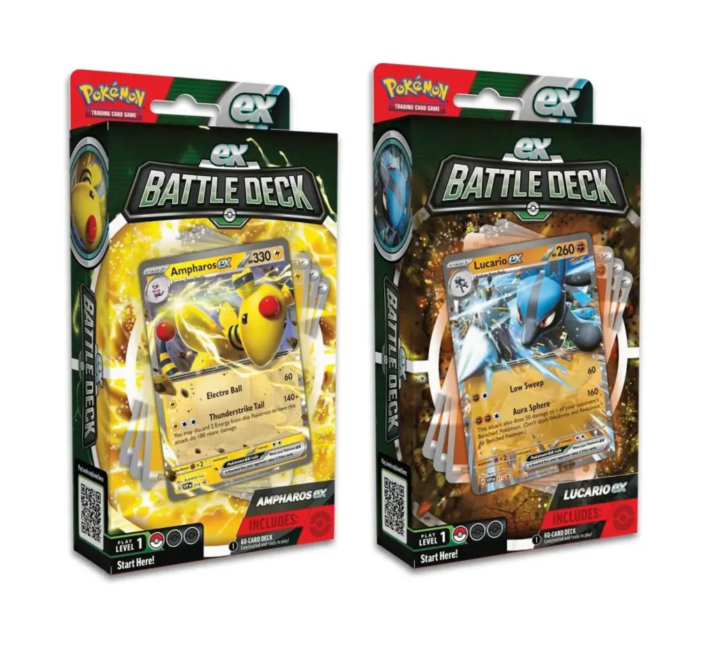 Pokemon Ampharos/Lucario Ex Battle Deck (1 random)