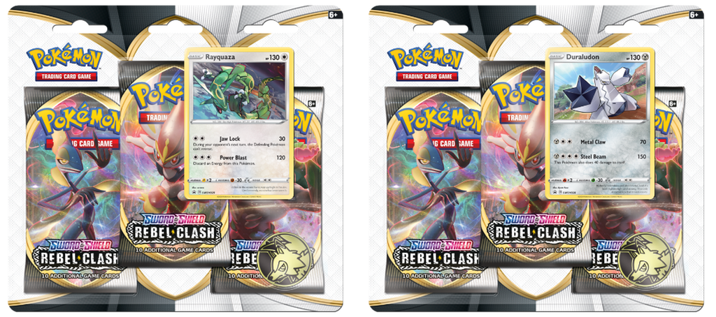 Pokémon Trading Card Game Sword & Shield Rebel Clash Booster 3 Pack Styles Vary