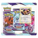 pokemon chilling reign 3-pack blister eevee