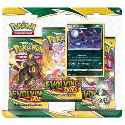 evolving skies 3pack blister umbreon