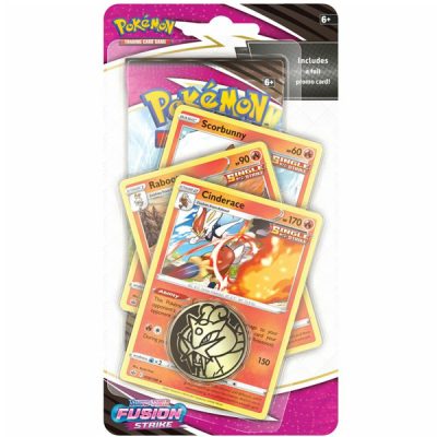 pokemon fusion strike premium checklane blister cinderace