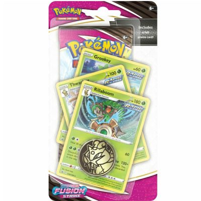 pokemon fusion strike premium checklane blister rillaboom