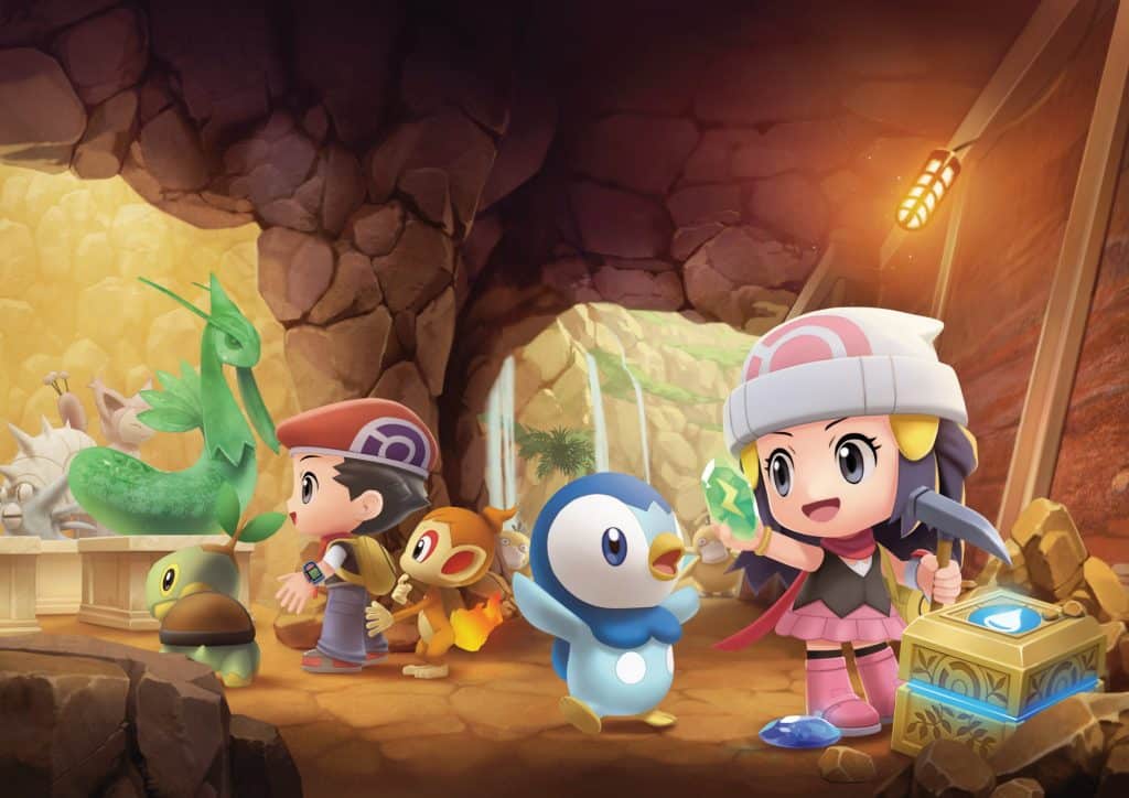 Pokemon BDSP grand underground guide art
