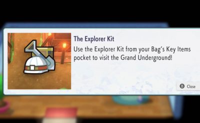 Pokemon BDSP grand underground guide explorer kit