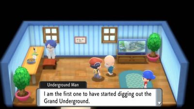 Pokemon BDSP grand underground guide old man
