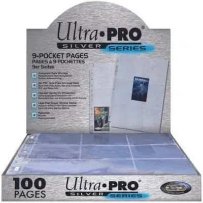 Ultra Pro Silver Series 9 Pocket Trading Card 100 Pages Box