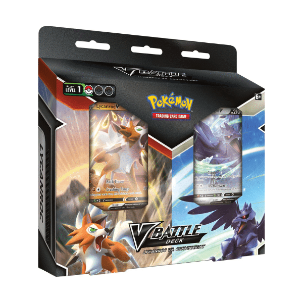 Pokemon Corviknight V + Lycranoc V Bundel Pokemon Corviknight V + Lycranoc V Bundel