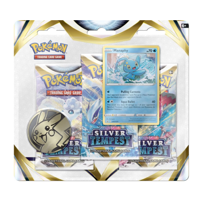 Pokemon Silver Tempest 3-Pack Blister - Manaphy