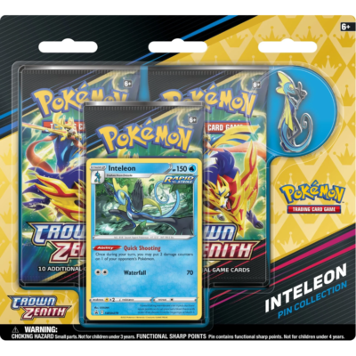 pokemon crown zenith pin collection inteleon