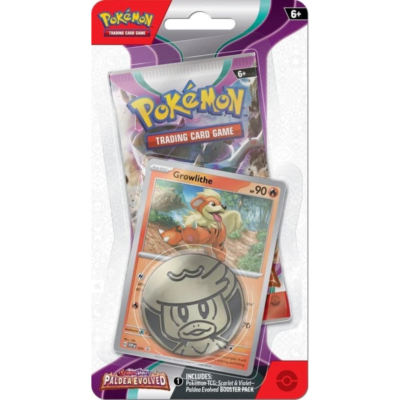 Pokemon Paldea Evolved - Checklane Blister - Growlithe