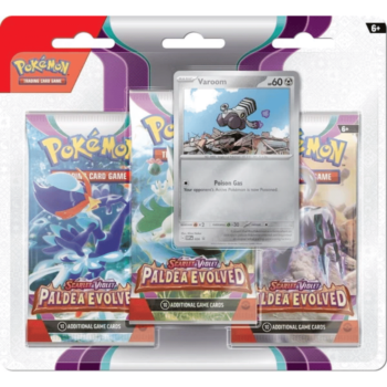 Pokemon Paldea Evolved 3-Pack Blister - Varoom