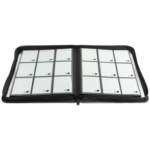 ULTRA PRO 9-POCKET ZIPPERED PRO-BINDER: SILVER MADE WITH FIRE RESISTANT MATERIALS