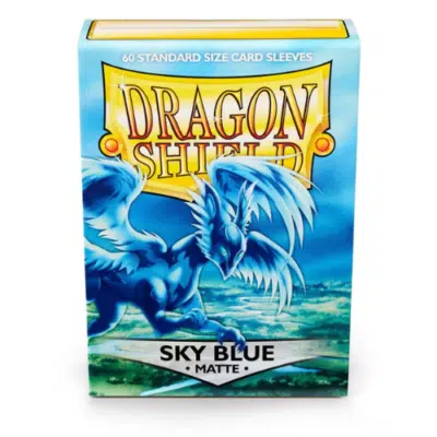 DRAGON SHIELD STANDARD SLEEVES - MATTE SKY BLUE (60 SLEEVES)