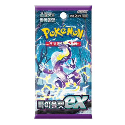 pokemon Violet EX booster box coréen
