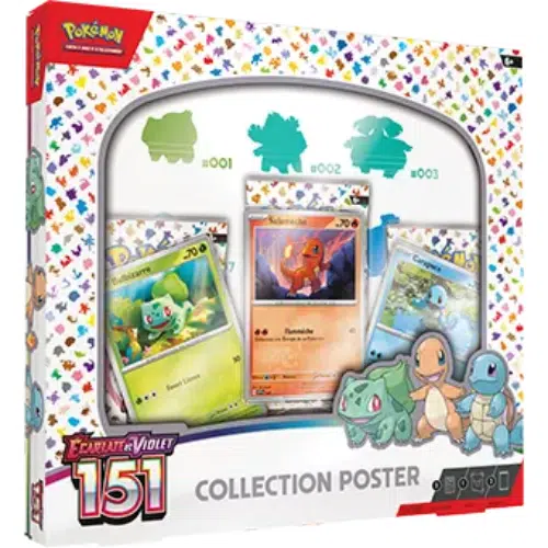 Coffret Pokemon 151 : Sammelposter Écarlate et Violet Coffret Pokemon 151 : Sammelposter Écarlate et Violet