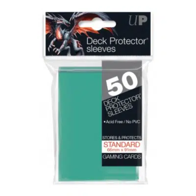 Deck Protectors Solid Aqua (50 pieces)