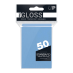 deck protector sleeves light blue gloss 50