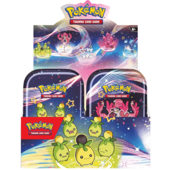 Pokémon Scarlet & Violet Paldean Fates Mini Tin Collection Display