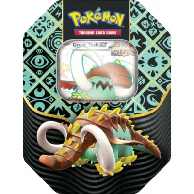 Pokémon Scarlet & Violet Paldean Fates EX Tin Great Tusk