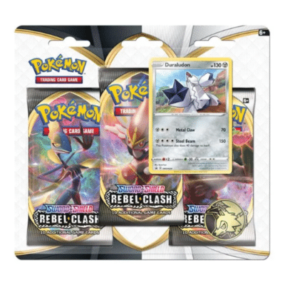 Pokemon - Sword & Shield - Rebel Clash - 3 Pack Blister (Duraludon)