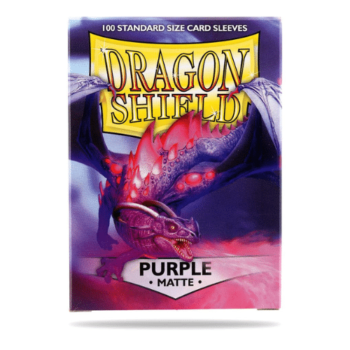 DRAGON SHIELD STANDARD SLEEVES - MATTE PURPLE (100 SLEEVES)