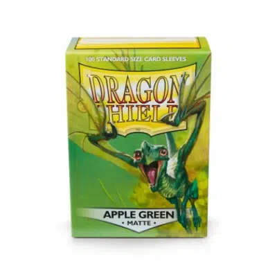 Matte apple green dragon shield
