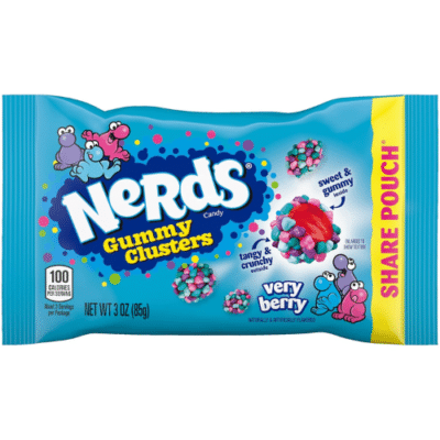Nerds Gummy Clusters Very Berry 3 oz Bags - Case of 12
