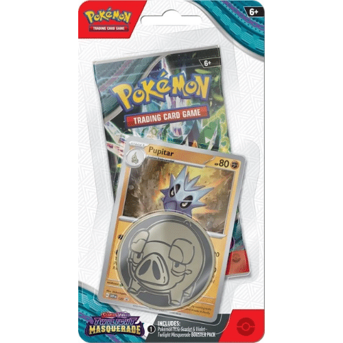 Die Pokémon Dämmerung Maskerade Checklane Blister - Pupitar Die Pokémon Dämmerung Maskerade Checklane Blister - Pupitar