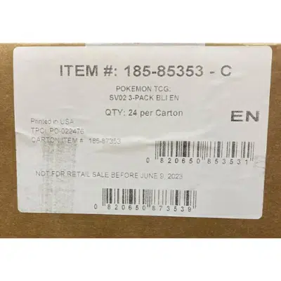 Pokemon SV2 Paldea Evolved 3-Pack Blister Box CASE (24ct)