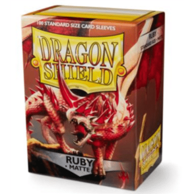 DRAGON SHIELD MATTE SLEEVES - RUBY (100 SLEEVES)