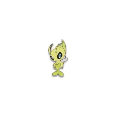 Official Pokemon Collectible Pin Celebi Lapel Badge Mythical Psychic Grass Type