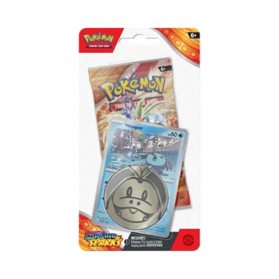 Pokemon TCG Scarlet & Violet Surging Sparks Checklane Booster Pack - Wooper