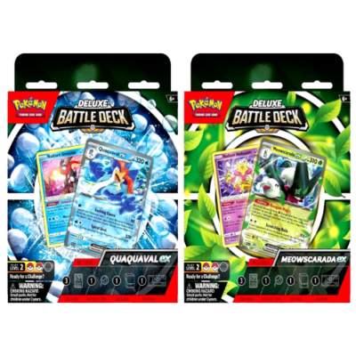 Pokemon Deluxe Battle Deck - Meowscarada/Quaquaval [set of 2].