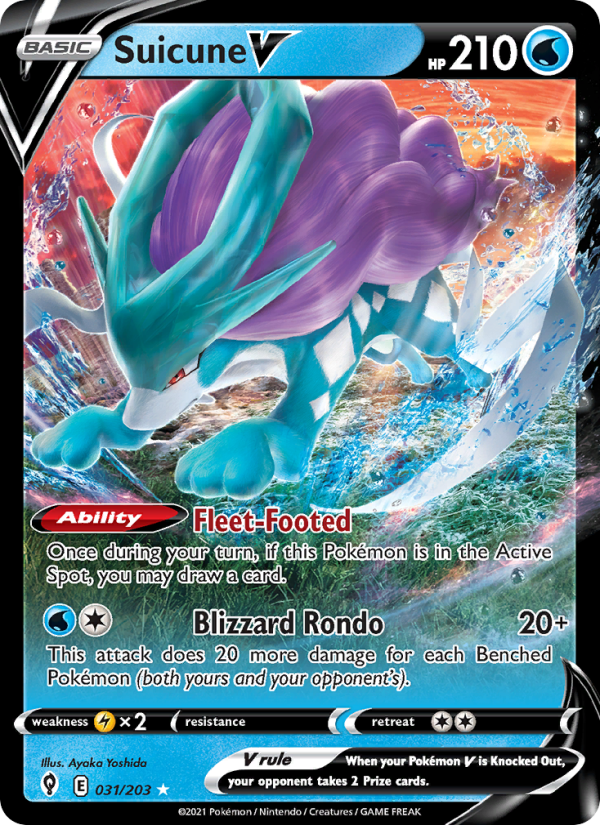 2391-swsh7-31-Suicune-V-Holo-Rare-V-31-203-swsh7 Suicune V Holo Rare V (31/203) swsh7 - Afbeelding 1