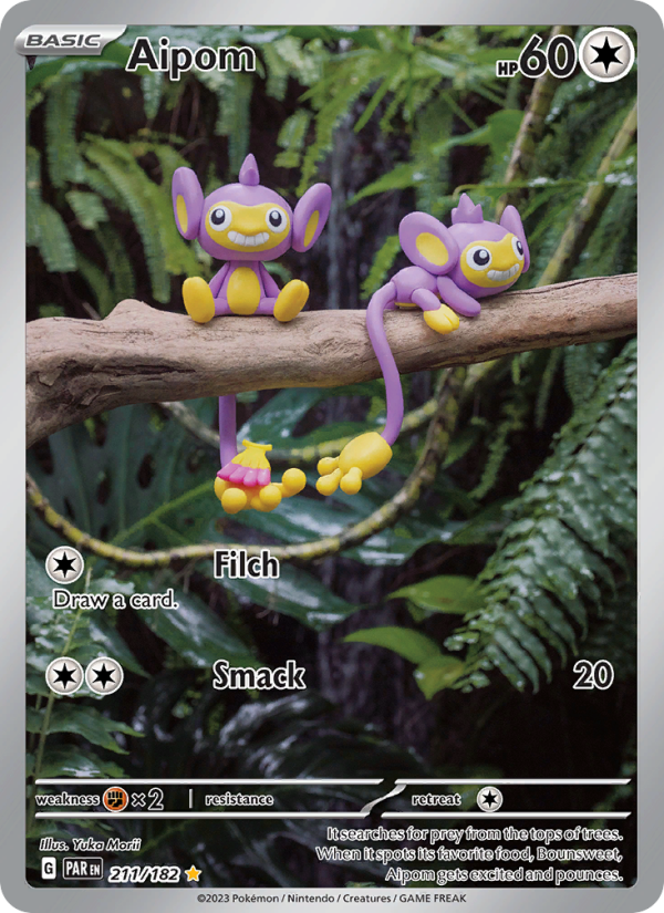 6361-sv04-211-Aipom-Illustration-rare-211-182-sv04 Aipom Illustration rare (211/182) sv04 - Afbeelding 1