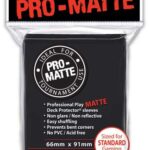 50ct Pro-Matte Black Standard Deck Protectors