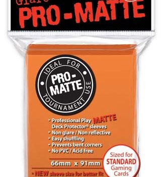 Ultra Pro 50ct Pro-Matte Orange Standard Deck Protectors