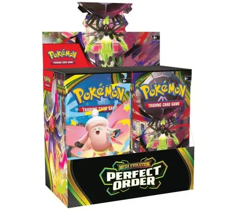 6591-POK37127-Pokemon-Mega-Evolution-Perfect-Order-Booster-Box Pokemon Mega Evolution Perfect Order Booster Box - Afbeelding 1