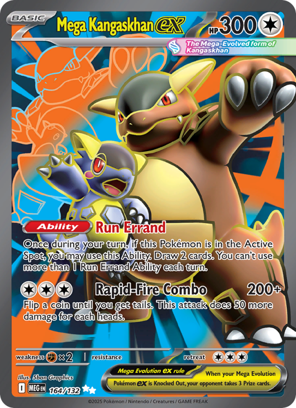 7207-me01-164-Mega-Kangaskhan-ex-Ultra-Rare-164-132-me01 Mega Kangaskhan ex Ultra Rare (164/132) me01 - Afbeelding 1